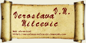 Veroslava Milčević vizit kartica